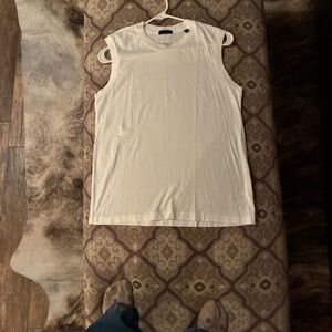 ATM Anthony Thomas Melillo Ivory Sleeveless Top SP size